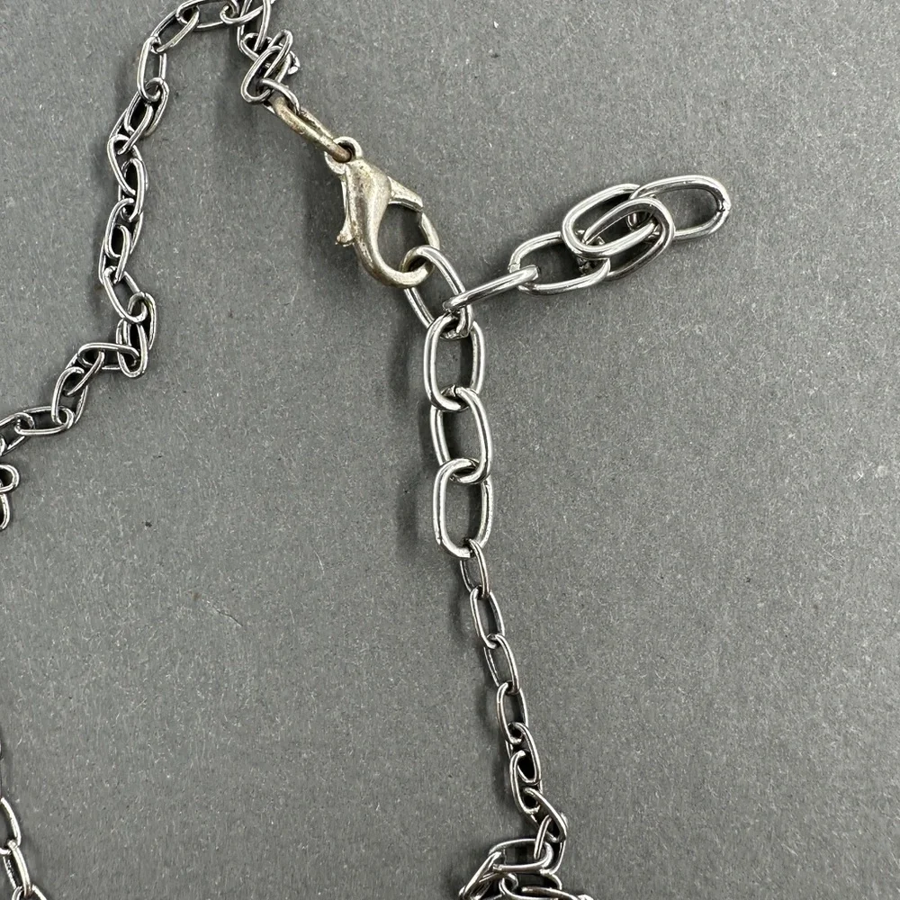 Stone Buddha Pendant Necklace with adjustable silver chain - Picture 3 of 4
